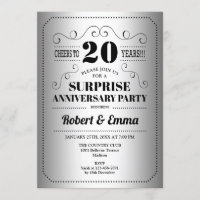 Fiesta sorpresa del 20 aniversario - Plata Negro