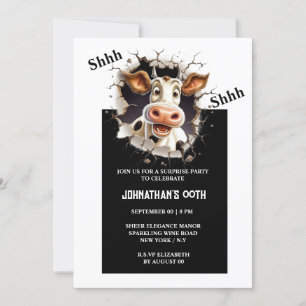 Invitación Fiesta sorpresa   Grado de jubilación de vacas per