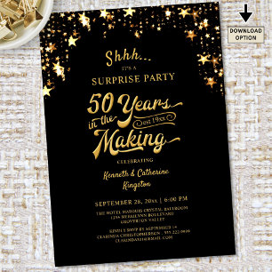 Invitación Fiesta Sorpresa por el 50 Aniversario Estrellas Do