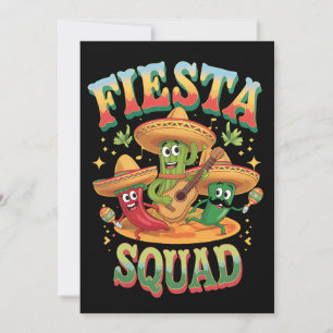 Invitación Fiesta Squad gracioso Cinco De Mayo Fiesta Mexican