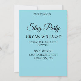 Invitación Fiesta Stag clásico