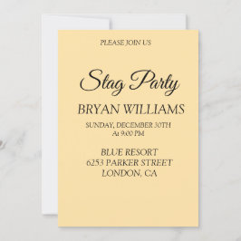 Invitación Fiesta Stag clásico