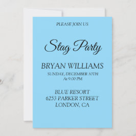 Invitación Fiesta Stag clásico