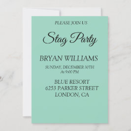 Invitación Fiesta Stag clásico