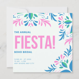 Invitación Fiesta Succulum Boho Bridal Brunch 