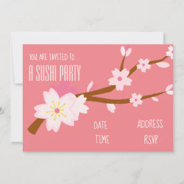 Invitación Fiesta sushi fiesta japonés