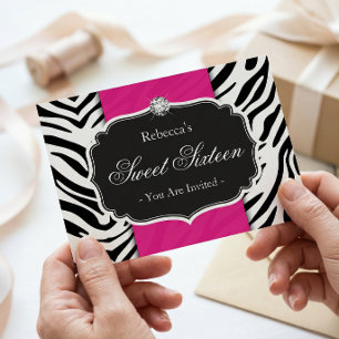 Invitación Fiesta Sweet 16 Dulce Dieciséis de Impresión de Ce