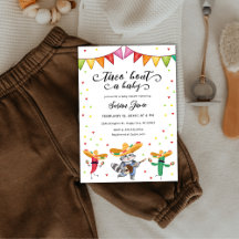 Fiesta Taco 'Bout A Baby Cactus Animal Baby Shower