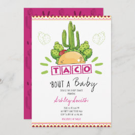 Invitación Fiesta Taco 'Bout Baby Pink