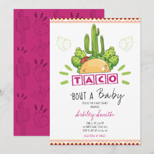 Invitación Fiesta Taco 'Bout Baby Pink