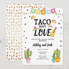 Invitación Fiesta Taco Bout Love Cactus Ducha Parejas