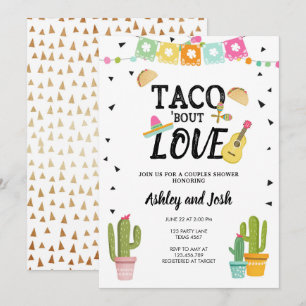 Invitación Fiesta Taco Bout Love Cactus Ducha Parejas