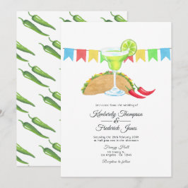 Invitación Fiesta Taco mexicano 'acerca del Boda del amor
