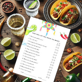 Invitación Fiesta Taco mexicano juego de ducha de novias