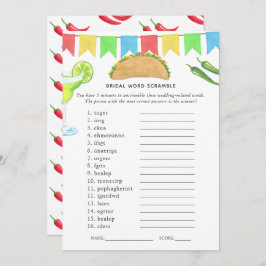 Invitación Fiesta Taco mexicano juego de ducha de novias