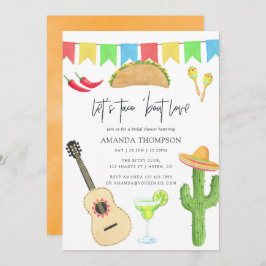 Invitación Fiesta Taco mexicano 'sobre amor ducha novia