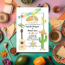 Invitación Fiesta Taco mexicano 'sobre ducha de parejas de am