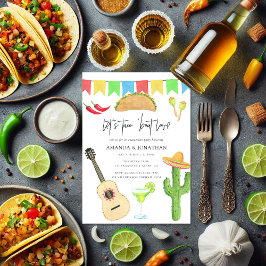 Invitación Fiesta Taco mexicano 'sobre la fiesta de compromis