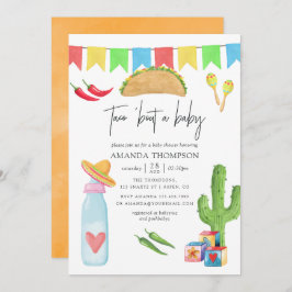 Invitación Fiesta Taco mexicano 'sobre un Baby Shower