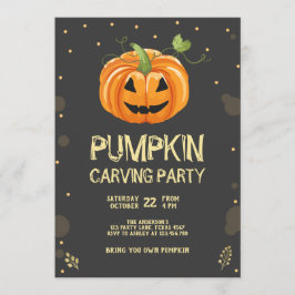 Invitación Fiesta tallador de calabaza tembloroso cumpleaños 