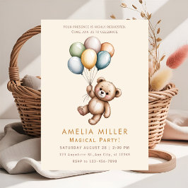 Invitación Fiesta temática de animales lindos