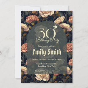 Invitación Fiesta temática de clavel chic
