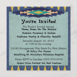 Invitación Fiesta temática de Cowboy de la Gala de Caridad de