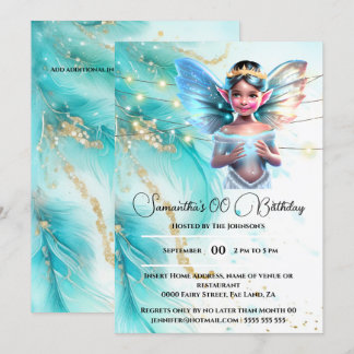 Invitación Fiesta temática de cumpleaños de chicas de princes