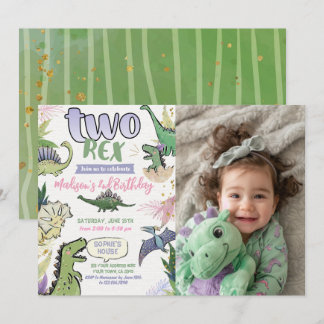 Invitación Fiesta temática de Dinosaurio
