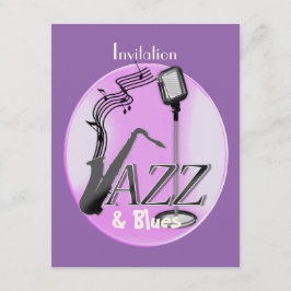 Invitación Fiesta Temática De Jazz Y Blues