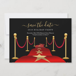 Invitación Fiesta temática de la alfombra roja Guardar la tar