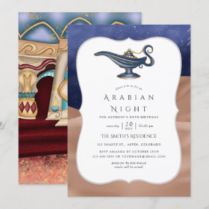 Invitación Fiesta temática de las noches árabes