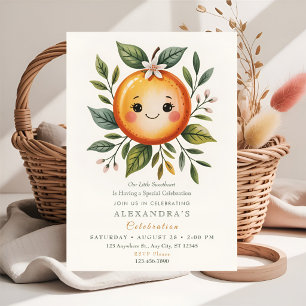 Invitación Fiesta temática de Little Cutie Citrus