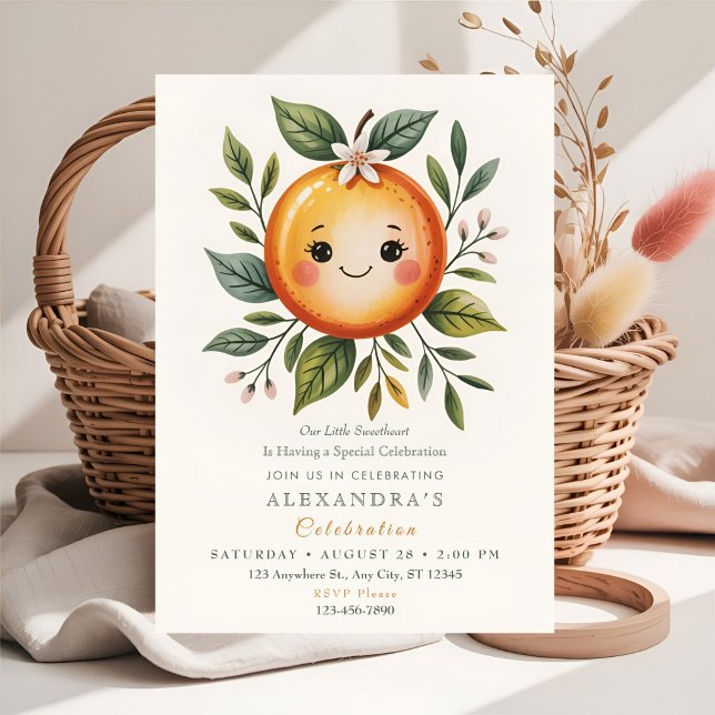 Invitación Fiesta temática de Little Cutie Citrus (Subido por el creador)
