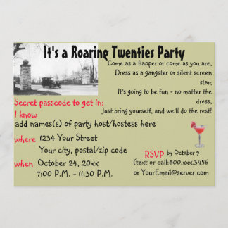 Invitación Fiesta temática de los locos 2014