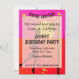 Invitación Fiesta temática de Netball deportivo