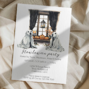 Invitación Fiesta temática de perros de Halloween Cómo divert
