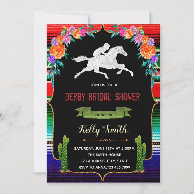 Invitación Fiesta temática del Cinco de Maymayo (Anverso)