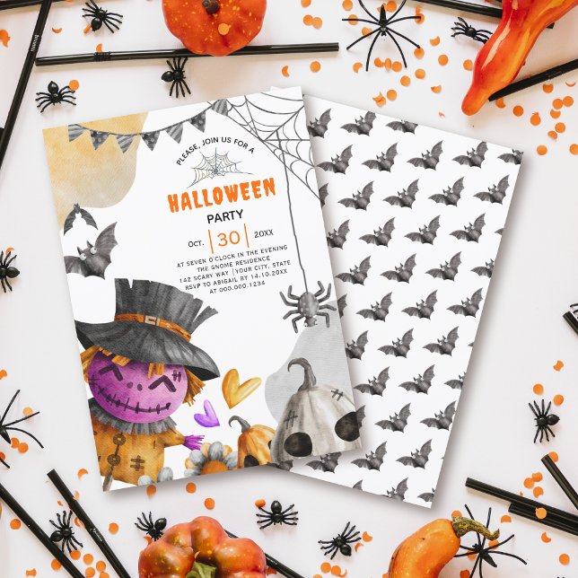 Invitación Fiesta temática del espantapájaros de Halloween (Subido por el creador)