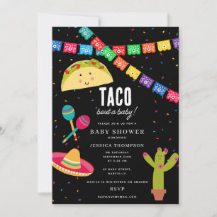 Invitación Fiesta temática mexicana - Taco Bout a Baby Shower