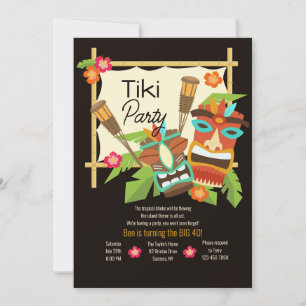 Invitación Fiesta Tiki
