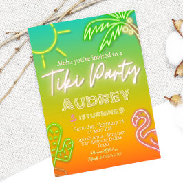 Invitación Fiesta Tiki - Cumpleaños