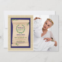 Fiesta Toga Antiguo Aniversario Romano Ivy Scroll 