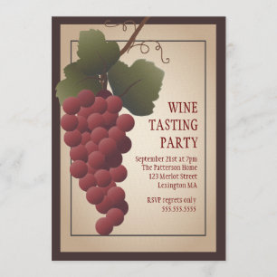 Invitación Fiesta toscano de la degustación de vinos de la