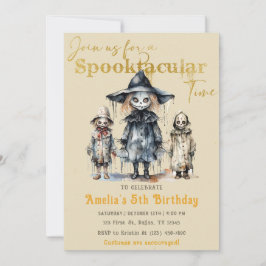 Invitación Fiesta traviesa Halloween ve cumpleaños