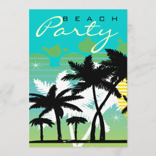 Invitación Fiesta Tropical Beach