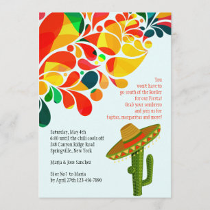 Invitación Fiesta tropical Cinco de Mayo