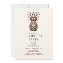 Fiesta tropical con piña vintage
