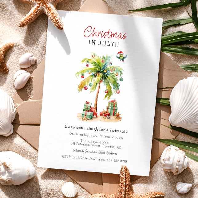 Invitación Fiesta Tropical de Navidad en Julio (Subido por el creador)