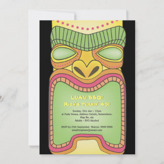 Invitación Fiesta tropical hawaiano de la playa del tema de